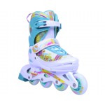Πατίνια Roller Skates Inline Skates Αυξομειούμενα Μέντα-Λευκό  size 31-34