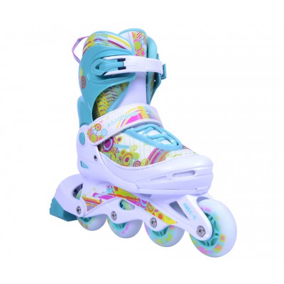 Πατίνια Roller Skates Inline Skates Αυξομειούμενα Μέντα-Λευκό  size 26-29 Πατίνια Roller Skates Inline Skates Αυξομειούμενα Μέντα-Λευκό  size 26-29