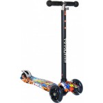 Πατίνι με φωτιζόμενες ρόδες  uni  black new