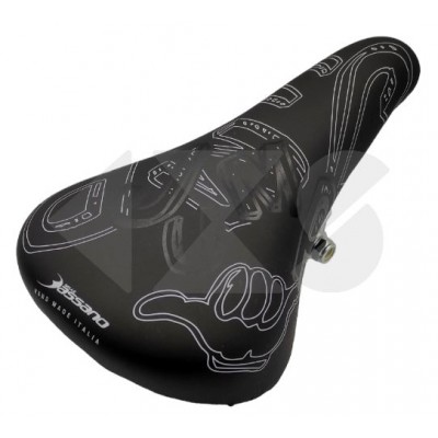 Σέλα BMX Bassano JUMP Black/white Σέλα BMX Bassano JUMP Black/white