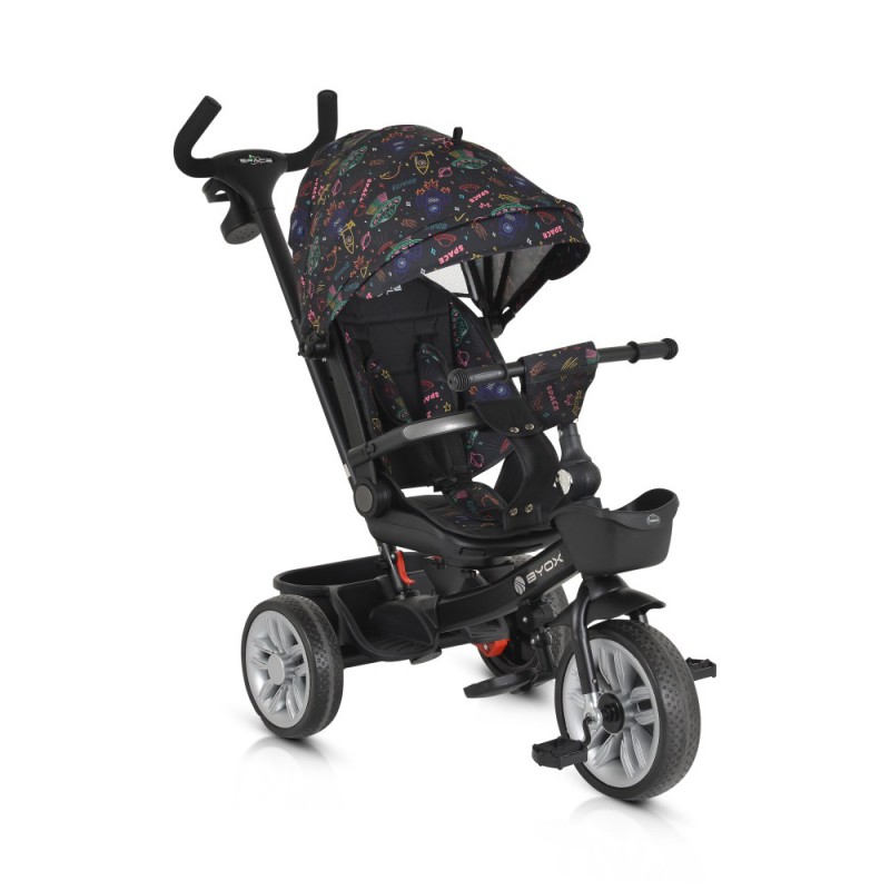 Ποδήλατο Παιδικό BYOX Τρίκυκλο (περιστρεφόμενο κάθισμα Space Orange)