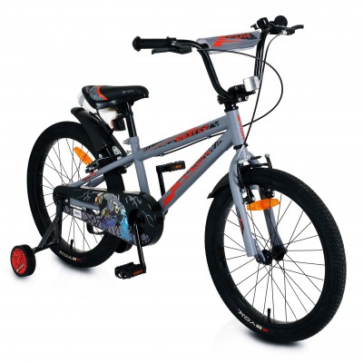   Ποδήλατο  Παιδικό Byox Master Grey V - Brake  (Με βοηθητικές και κουδούνι - παγουράκι)