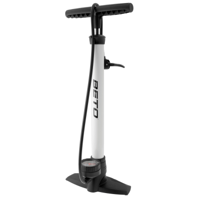 Τρόμπα δαπέδου BETO Alloy floor pump AV/FV white με μανόμετρο