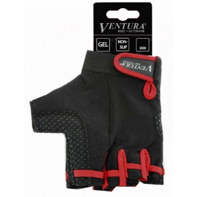 Ventura gloves summer black red  Large