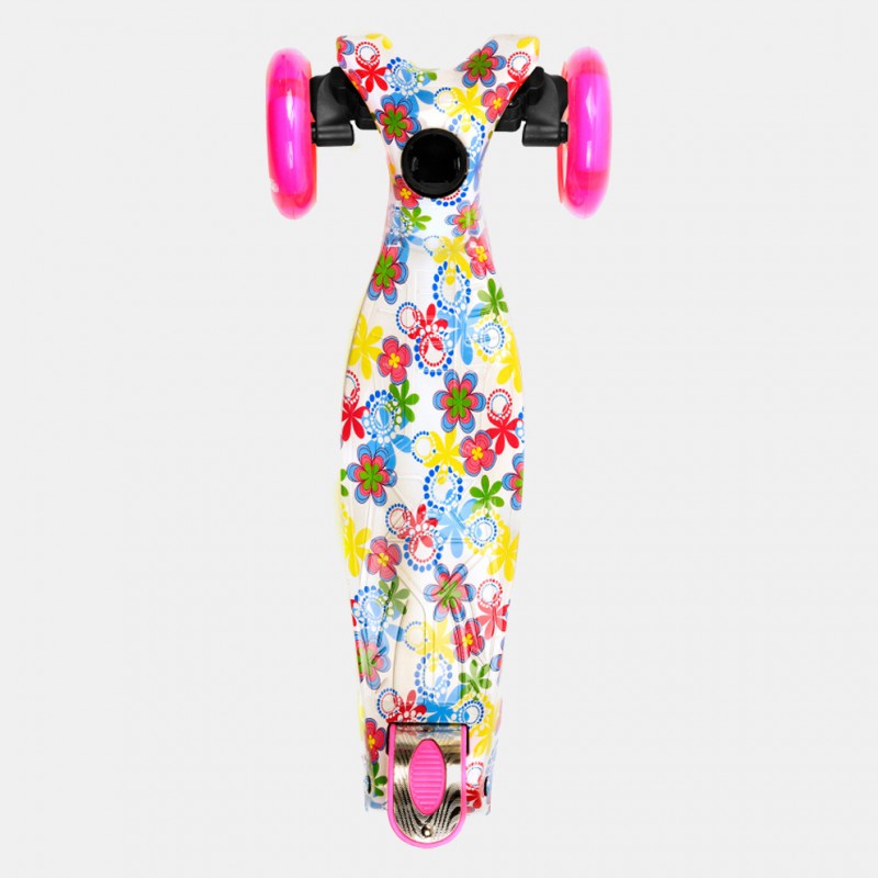 Πατίνι με φωτιζόμενες ρόδες  uni white roz