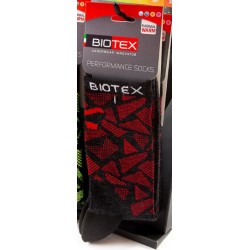 Biotex Calza Merino 1029 Black /Red