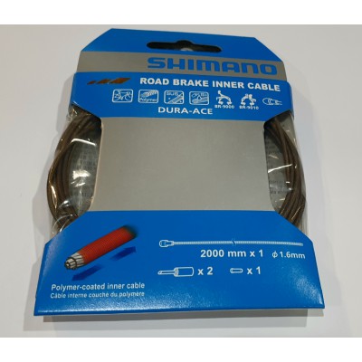 Road Inner Cable Set Polymer Coated 2000mm x 1 1.6mm Road Inner Cable Set Polymer Coated 2000mm x 1 1.6mm