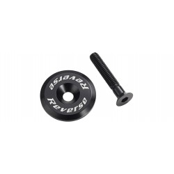 Reverse alloy top cap with alloy screw ahead set ultra light  BLACK