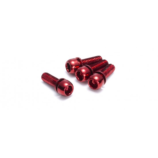  REVERSE Disc Brakes Bolts 4 pcs/set  M6X18mm Red