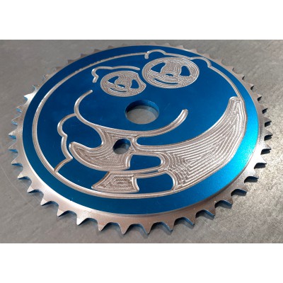 Εμπρόσθιος Δίσκος BMX Αλουμινένιος Μεταλλικός 44 Δόντια Μπλέ Εμπρόσθιος Δίσκος BMX Αλουμινένιος Μεταλλικός 44 Δόντια Μπλέ