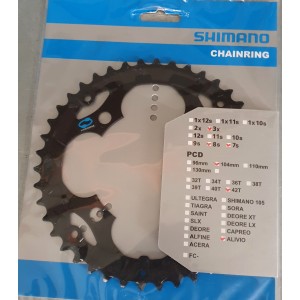 Δισκόφυλλο Shimano Alivio FC-M415 CHAINRING 3X 8 Speed 7 Speed  42T PCD 104mm