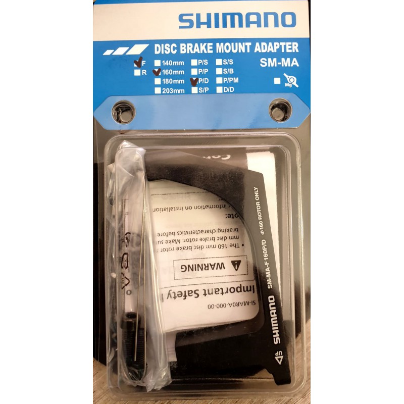 Shimano Disc Brake Mount Adapter F -160mm  P/D