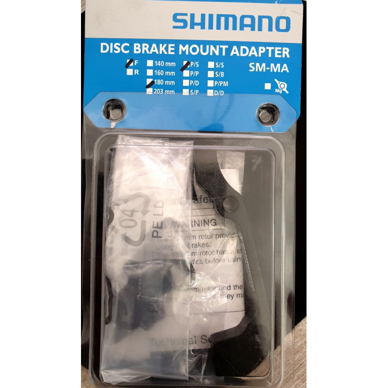 Shimano Disc Brake Mount Adapter-F 180mm P/S Shimano Disc Brake Mount Adapter-F 180mm P/S