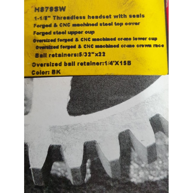 Cartridge Headset-Ποτήρια πιρουνιού NECO  black  1''1/8 H879SW Cartridge Headset-Ποτήρια πιρουνιού NECO  black  1''1/8 H879SW