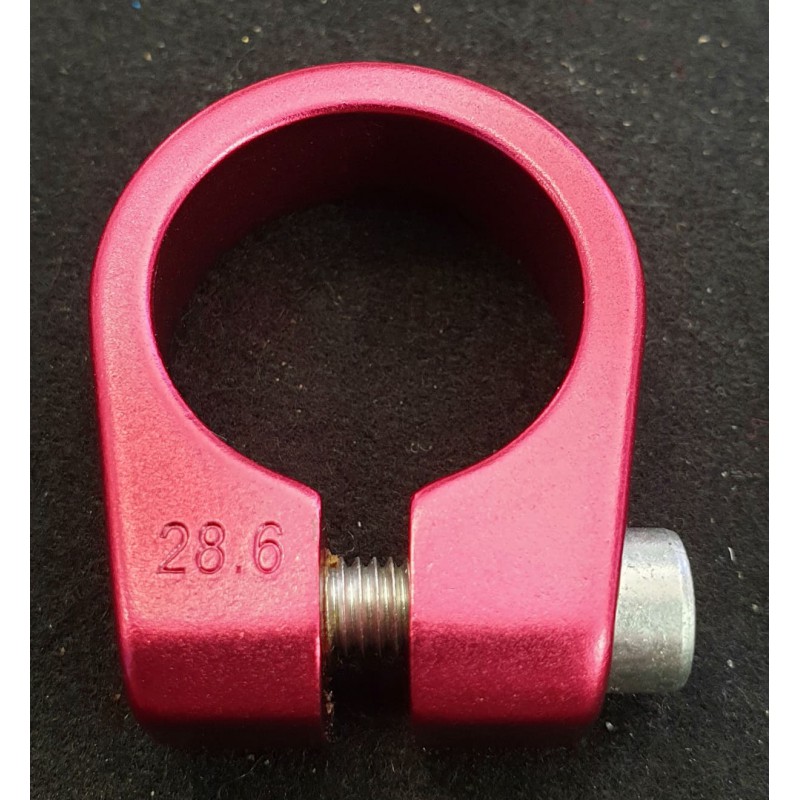 ΒULLET Κολάρο παλουκόσελου 28,6mm  BMX βίδα Red ΒULLET Κολάρο παλουκόσελου 28,6mm  BMX βίδα Red