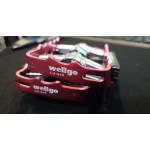 Πετάλια Wellgo Steel silver/red 946
