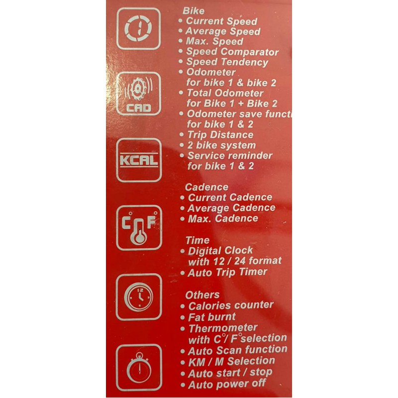 Κοντέρ  Alphasports PS235 Cycle compouter Wireless Κοντέρ  Alphasports PS235 Cycle compouter Wireless
