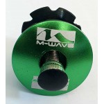 m-wave top cap with screw ahead set  green