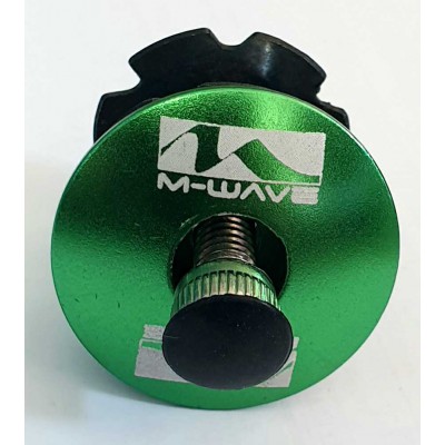 m-wave top cap with screw ahead set  green