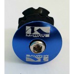 m-wave top cap with screw ahead set  blue