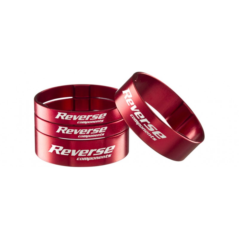 Reverse spacer set ultra light 1 1/8 Red Reverse spacer set ultra light 1 1/8 Red