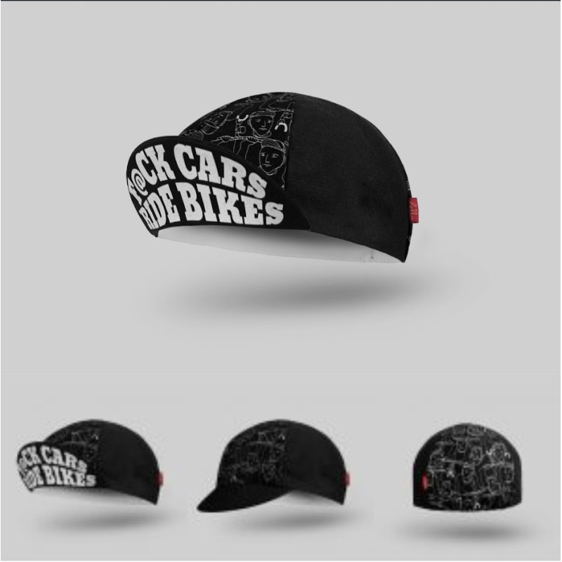 Bello F@CK CARS RIDE BIKES 100% Cotton Cycling Cap