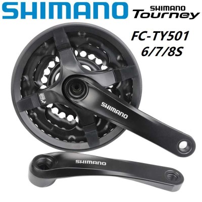Δισκοβραχίoνας Shimano FC-TY501 Black 170mm 42-34-24T 3X 6-7-8 Speed Δισκοβραχίoνας Shimano FC-TY501 Black 170mm 42-34-24T 3X 6-7-8 Speed