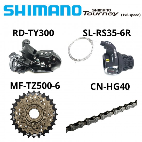 Ελεύθερο  Shimano MF-TZ500 6  speed multi free wheel