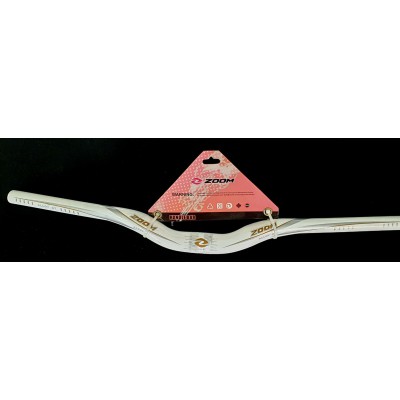 Τιμόνι MTB Zoom Με Rise 31,8mm/62cm Λευκό Τιμόνι MTB Zoom Με Rise 31,8mm/62cm Λευκό