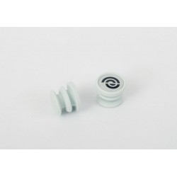 Bikeribbon End Plugs white silicone