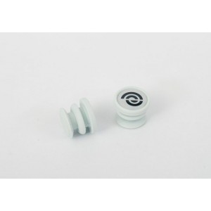 Bikeribbon End Plugs white silicone