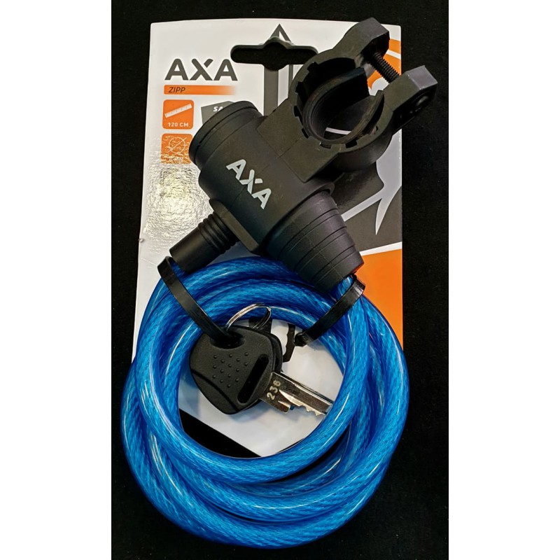 Κλειδαριά AXA 8X1200mm Cable blue