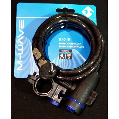 Κλειδαριά M-Wave S10.18 black  10x1800 Κλειδαριά M-Wave S10.18 black  10x1800