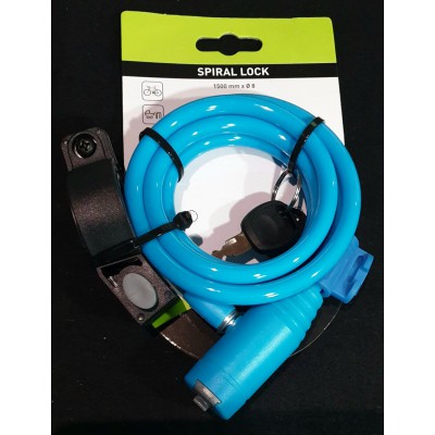 Κλειδαριά BTA Spiral Lock blue 1500x8 Κλειδαριά BTA Spiral Lock blue 1500x8