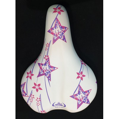 Σέλα Παιδική girl white/pink star Σέλα Παιδική girl white/pink star