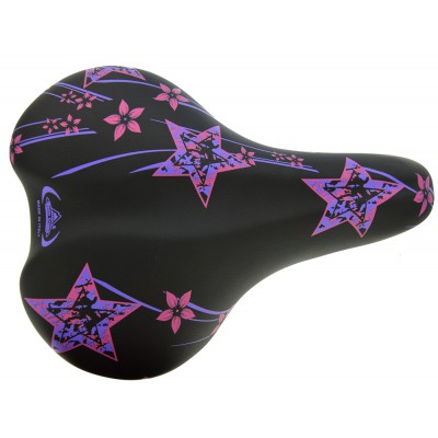 Σέλα Παιδική girl black/pink star Σέλα Παιδική girl black/pink star