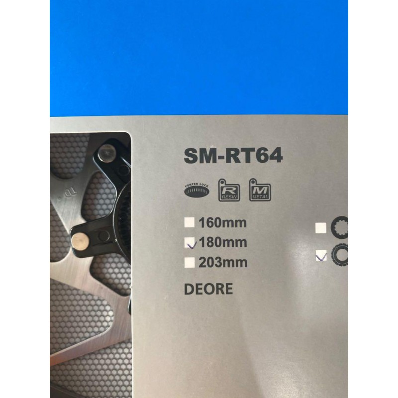 Δισκόπλακα Shimano SM-RT64-180mm Deore center lock Δισκόπλακα Shimano SM-RT64-180mm Deore center lock