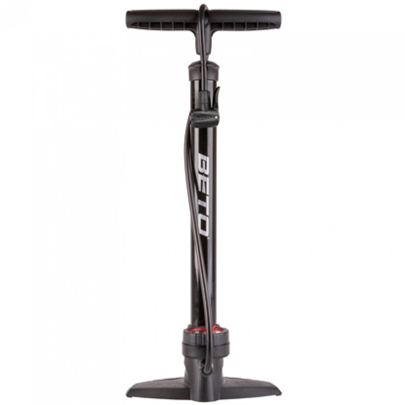 Τρόμπα δαπέδου BETO Alloy floor pump AV/FV black με μανόμετρο