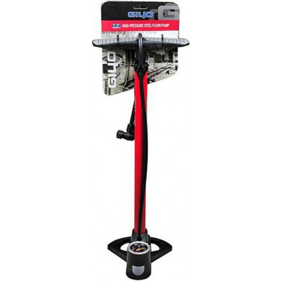 Τρόμπα δαπέδου GIYO STEEL FLOOR 160psi/11bar floor pump με μανόμετρο ένδειξης  A/V - F/V Τρόμπα δαπέδου GIYO STEEL FLOOR 160psi/11bar floor pump με μανόμετρο ένδειξης  A/V - F/V