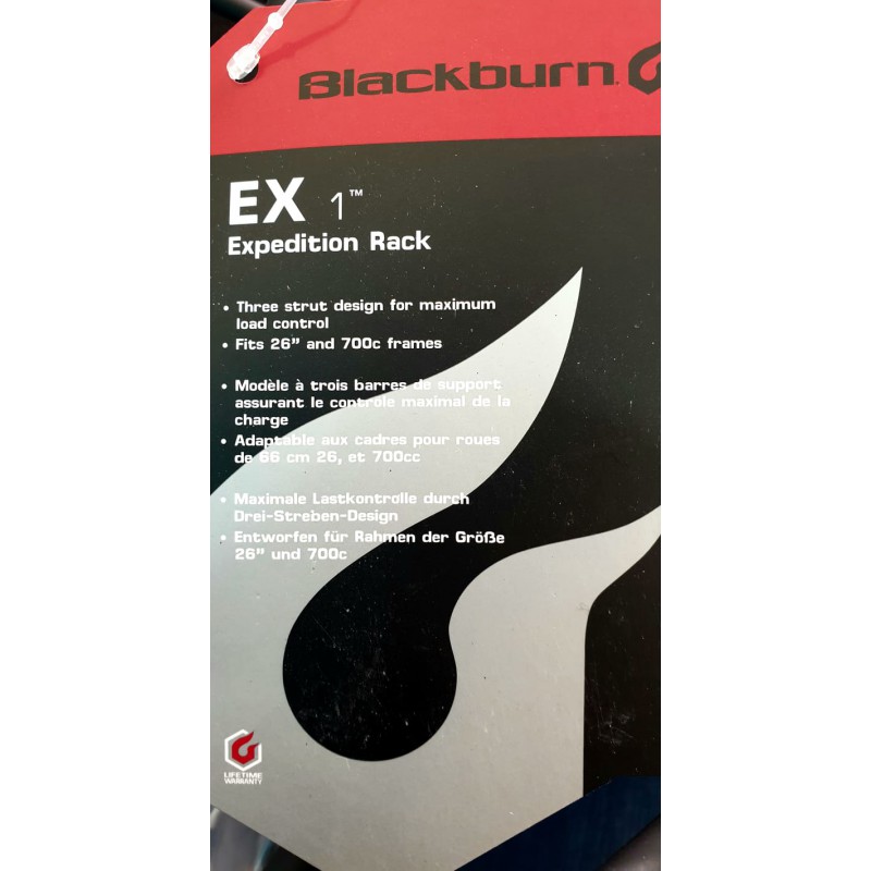 Οπίσθια σχάρα ποδηλάτου Blackpurn EX-1 Black  26''-28'' Οπίσθια σχάρα ποδηλάτου Blackpurn EX-1 Black  26''-28''