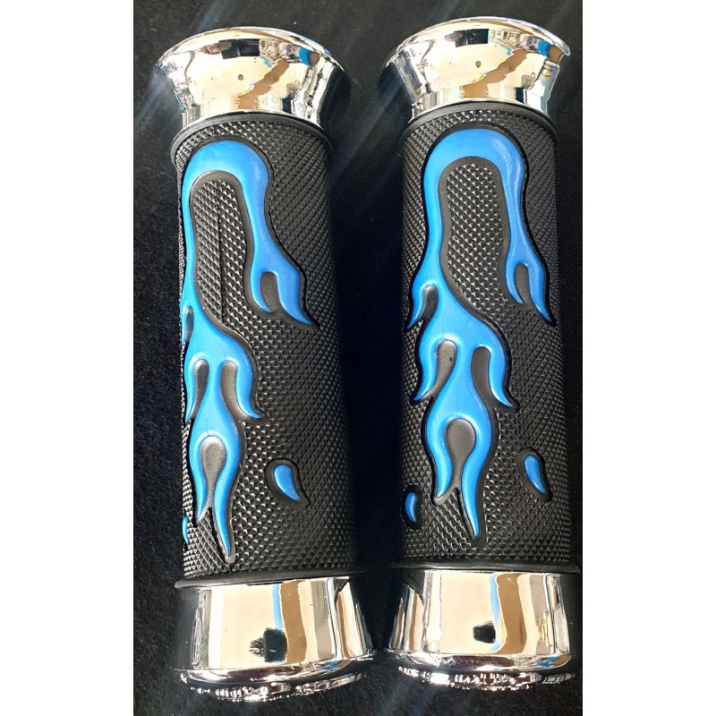 Χειρολαβές Τιμονιού BMX Freestyle Blue/Nikel
