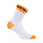 SIXS Κάλτσες Κοντές SHORTS white / orange fluo 39-42