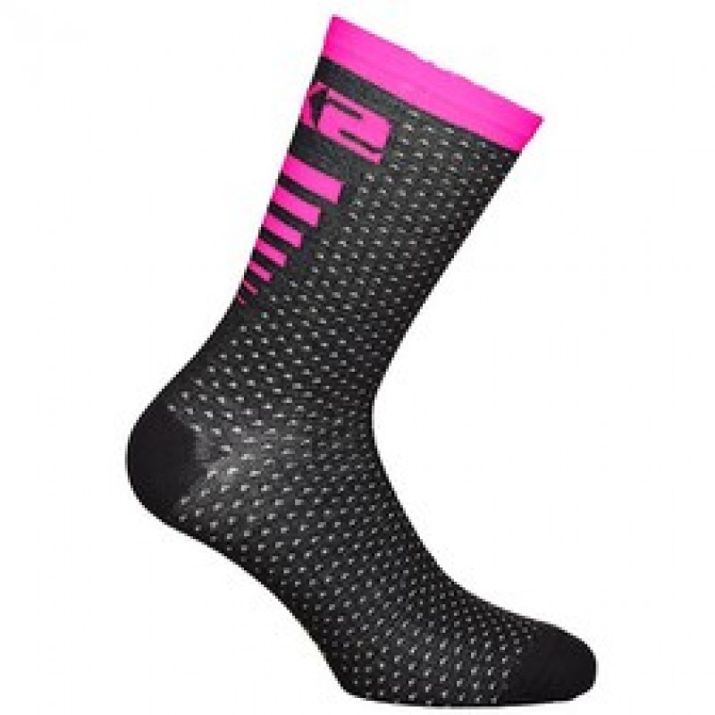 SIXS Arrow Merino Κάλτσες  black - fuxia 39-42