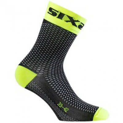 SIXS Κάλτσες Κοντές SHORTS  black - yellow fluo   43-46 SIXS Κάλτσες Κοντές SHORTS  black - yellow fluo   43-46