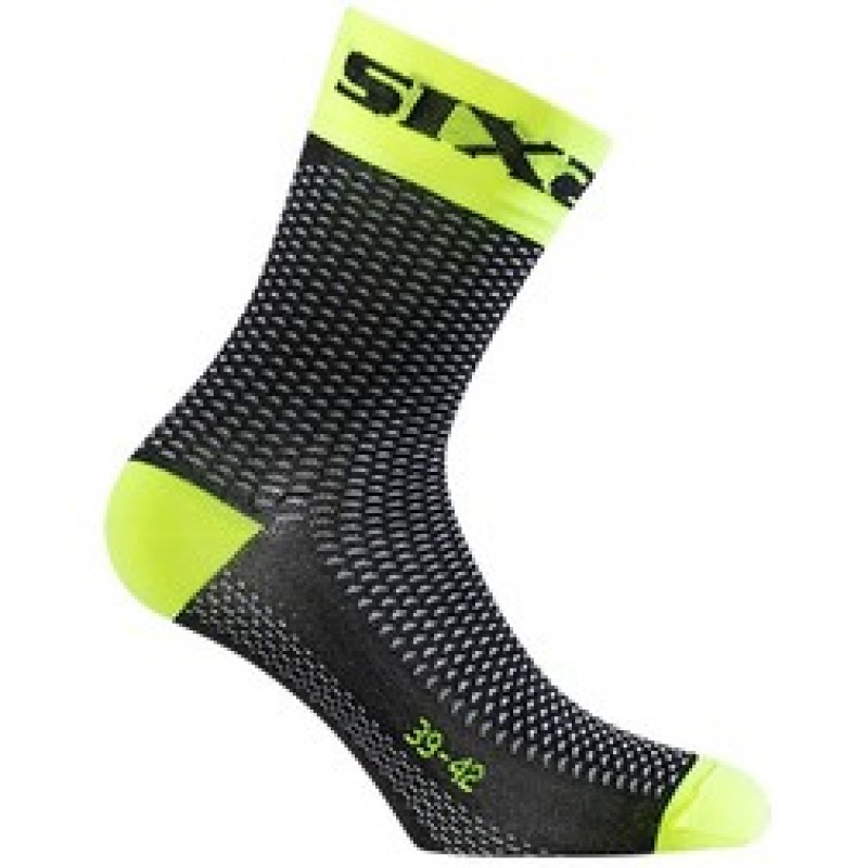 SIXS Κάλτσες Κοντές SHORTS  black - yellow fluo   43-46