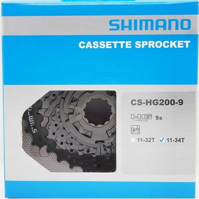Κασέτα Shimano ALTUS 9sp CS-HG200-9 SPEED  11-34T Κασέτα Shimano ALTUS 9sp CS-HG200-9 SPEED  11-34T