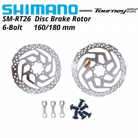 Δισκόπλακα Shimano SM-RT26-160mm  6 bolt