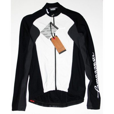  Μακρυμάνικη Μπλούζα Campagnolo Μαύρη-Λευκή