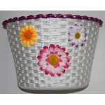 Παιδικό Καλαθάκι Μαργαρίτα Λευκό-Μωβ Μεγάλο