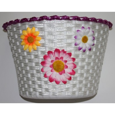 Παιδικό Καλαθάκι Μαργαρίτα Λευκό-Μωβ Μεγάλο